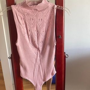 Free People Sleeveless mock neck bodysuit